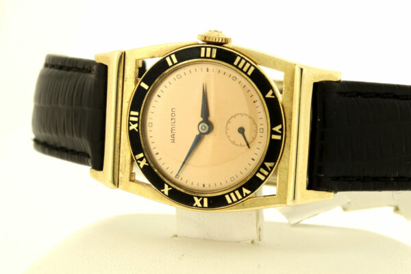 Timekeepersclayton 14K Yellow Gold Piping Rock Hamilton Wrist Watch