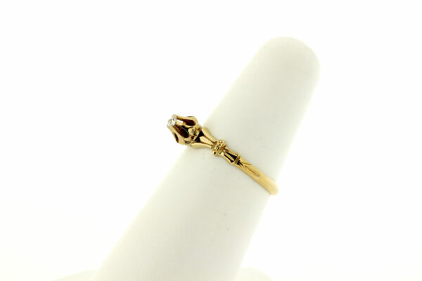 Timekeepersclayton Vintage Diamond Solitaire Ring 10K Yellow Gold engagement ring wedding ring